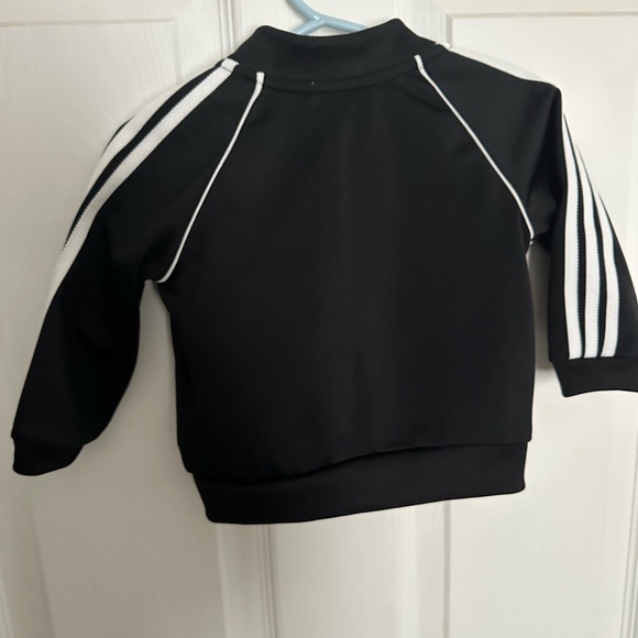 Adidas Kids Black Jacket - Picture 7 of 8